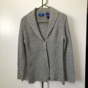 Multicolored Shawl Collar Cardigan
